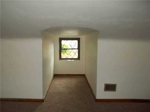 hall with carpet