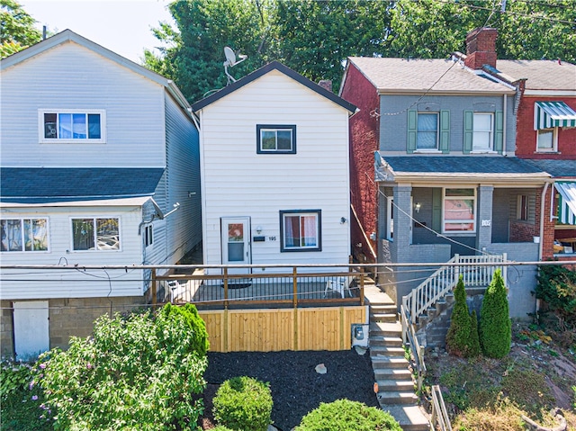 view of property featuring central AC