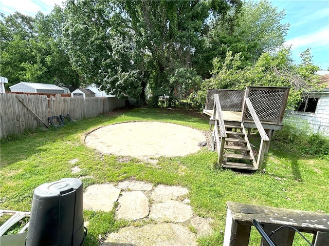 view of yard with a patio