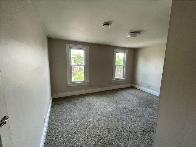 view of carpeted empty room