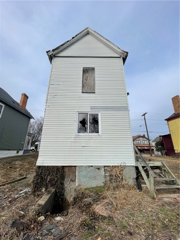 view of back of property