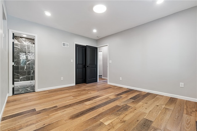 interior space featuring light wood-type flooring