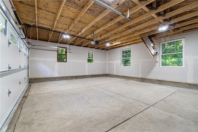 interior space with concrete flooring and a healthy amount of sunlight