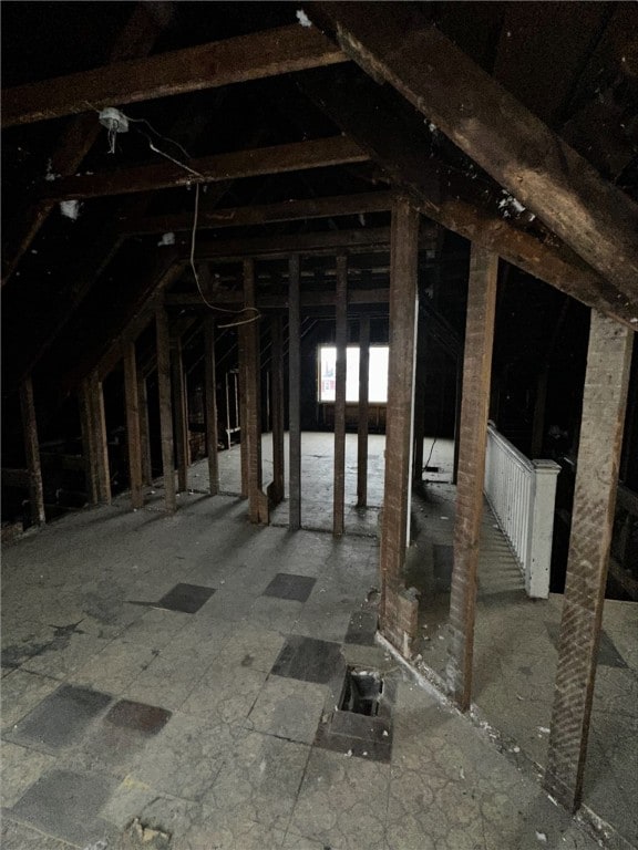 view of attic