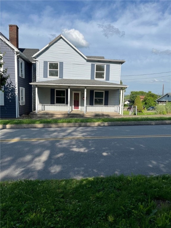 view of front of house featuring a porch