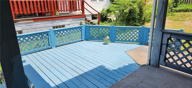 view of wooden terrace