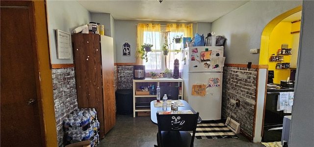 interior space featuring tile flooring