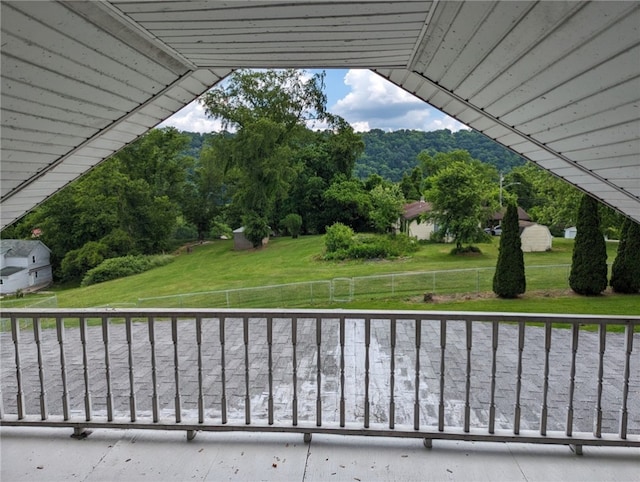 view of balcony