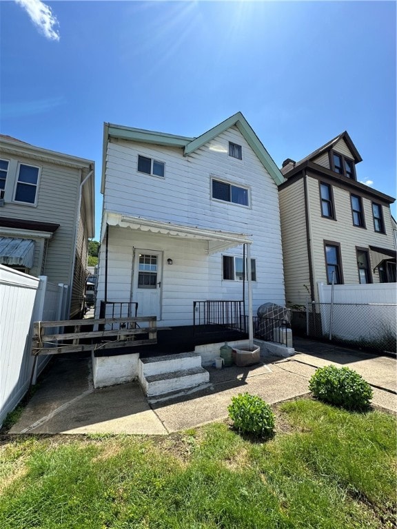 view of rear view of property