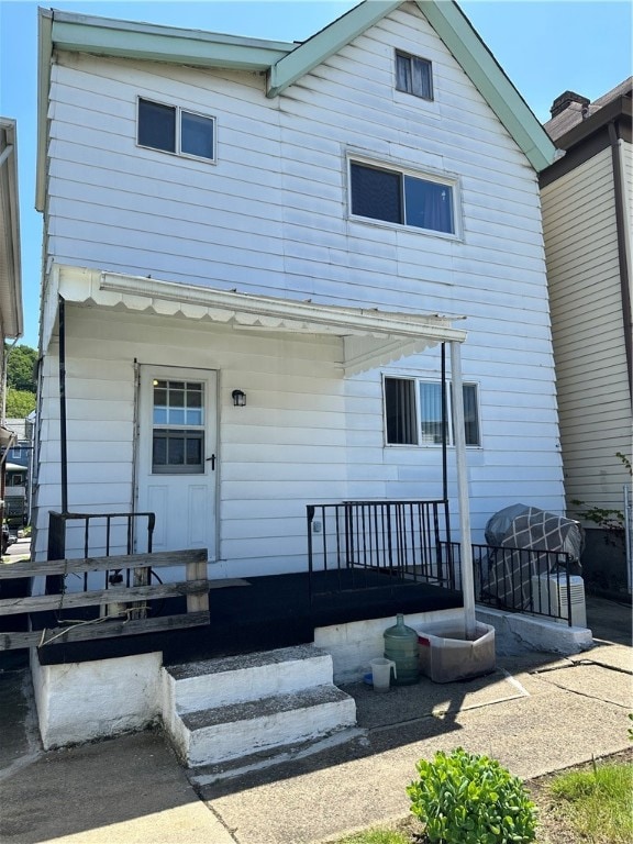 view of rear view of property