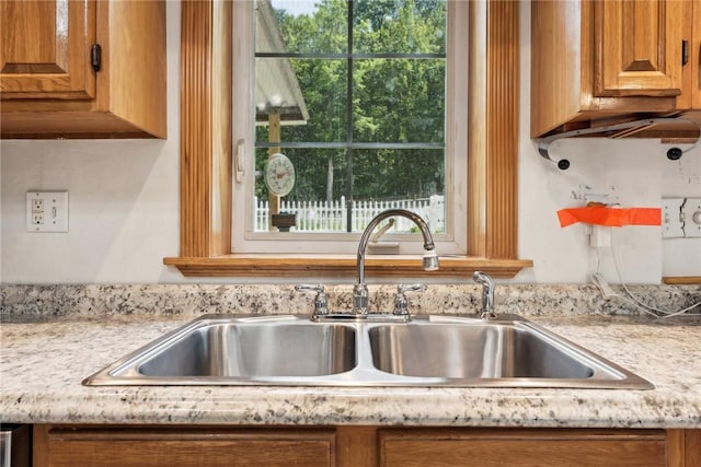 interior details with sink