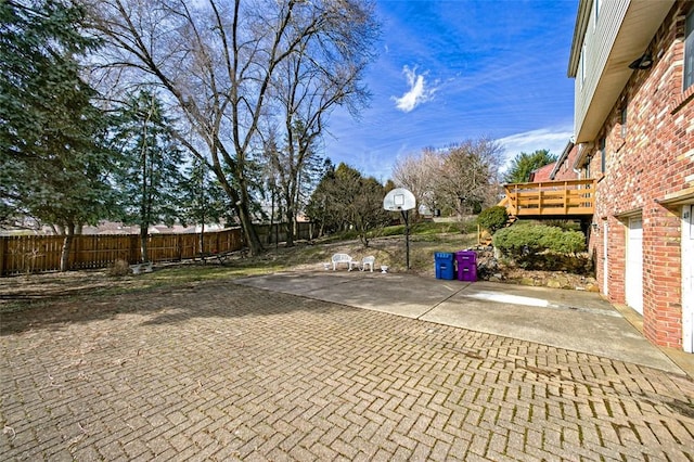 exterior space with decorative driveway