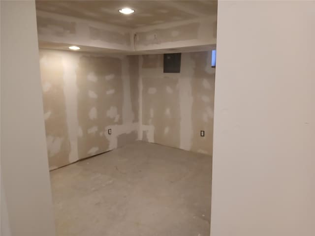 view of basement