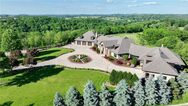 birds eye view of property