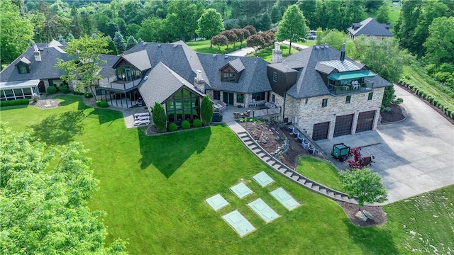 drone / aerial view