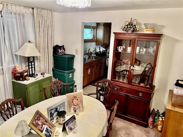 view of dining room