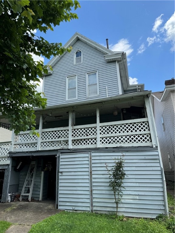 view of rear view of property