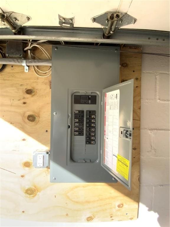 utilities with electric panel