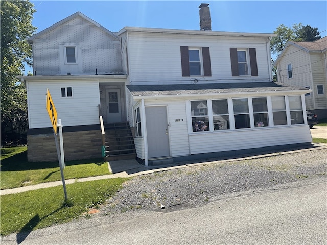 view of front of home