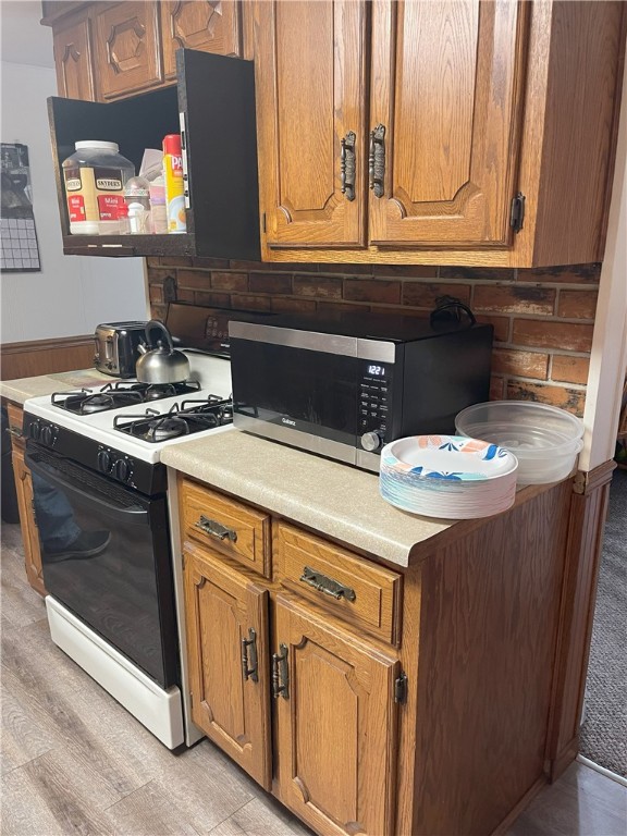 kitchen with gas stove