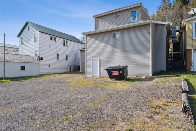 view of rear view of property