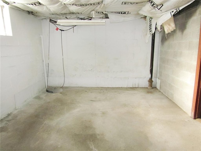 view of basement