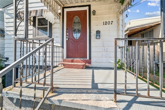 view of entrance to property