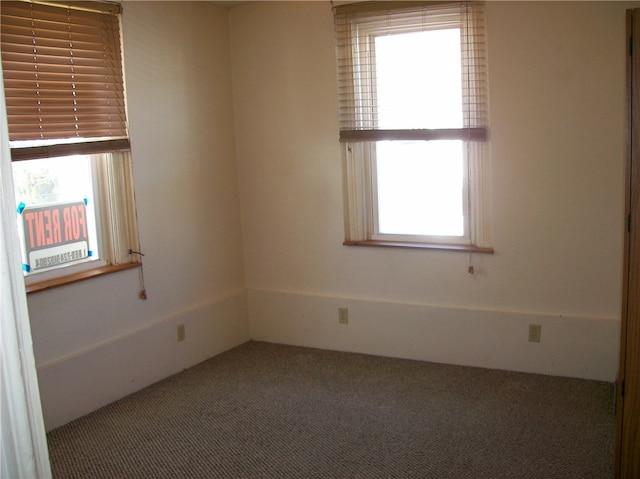 view of carpeted empty room