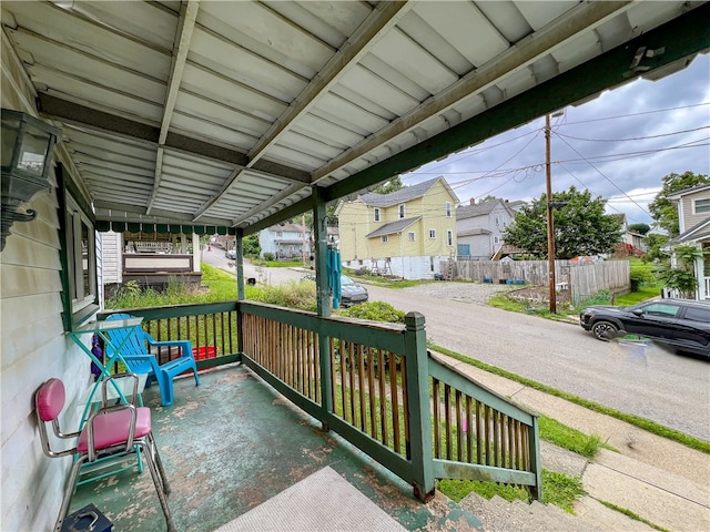 view of patio / terrace featuring covered porch