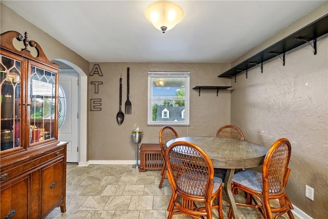 view of dining area