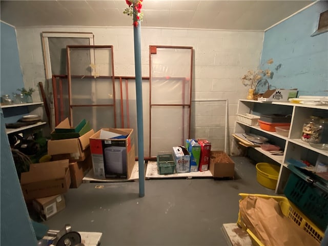 view of storage room