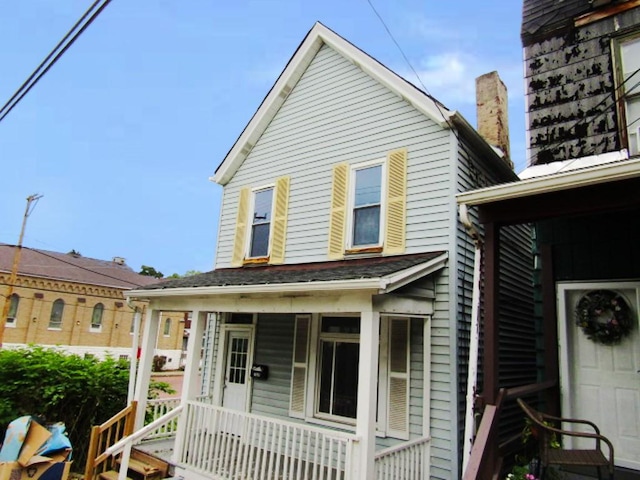 view of front of house with a porch