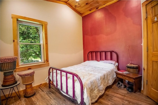 470 Truitt Rd, Pa, PA 16374 - bedroom with wood finished floors, vaulted ceiling, and wood ceiling