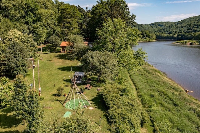 470 Truitt Rd, Pa, PA 16374 - drone / aerial view of a nearby body of water and a heavily wooded area