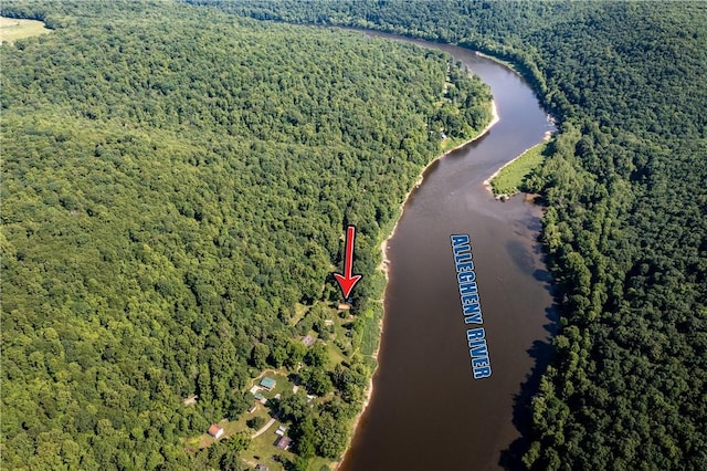 470 Truitt Rd, Pa, PA 16374 - aerial view of a forest and a large body of water
