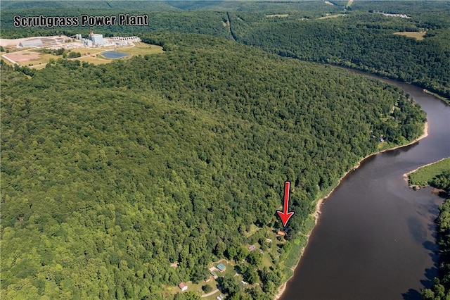 470 Truitt Rd, Pa, PA 16374 - aerial view of property and surrounding area with a heavily wooded area and a nearby body of water