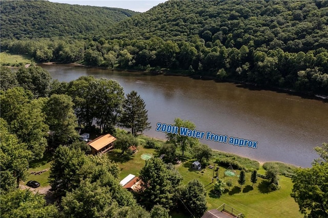470 Truitt Rd, Pa, PA 16374 - aerial view of a large body of water and a heavily wooded area