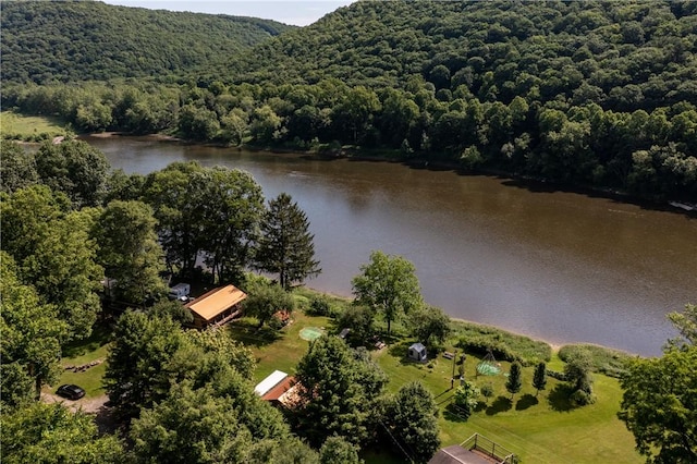 470 Truitt Rd, Pa, PA 16374 - drone / aerial view of a large body of water and a heavily wooded area