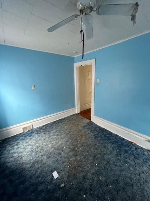 613 Center St, Versailles Boro, PA 15132 - spare room with ceiling fan