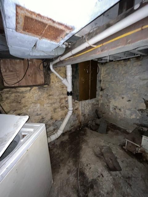 613 Center St, Versailles Boro, PA 15132 - basement with washer / clothes dryer