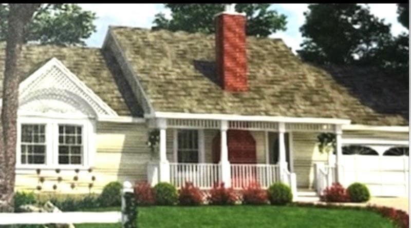 view of front of house with a garage and covered porch