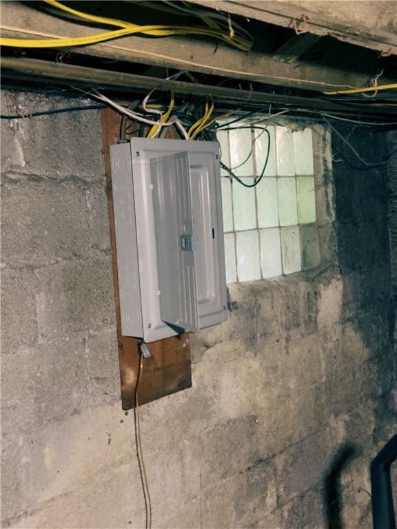 utility room featuring electric panel