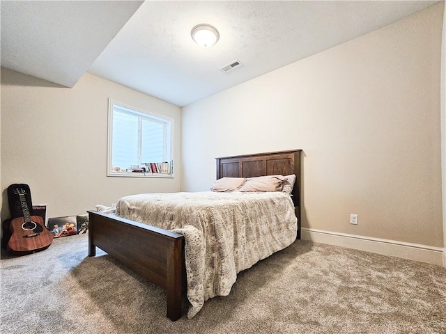 bedroom with carpet floors