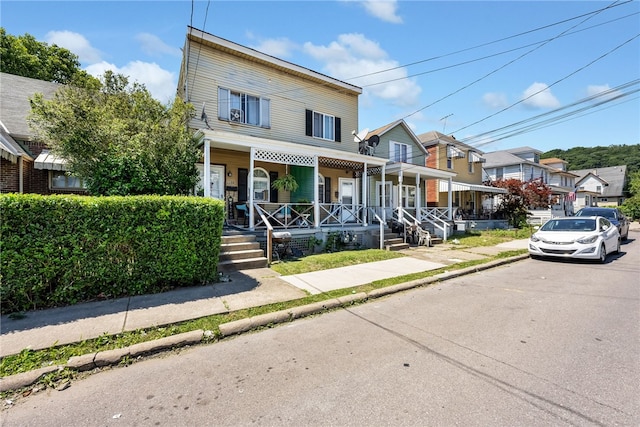 view of front of home featuring a porch