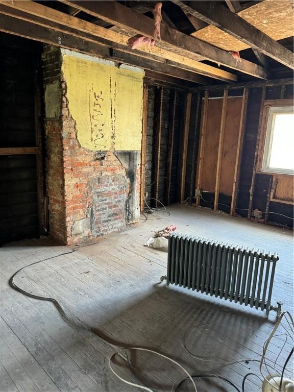 miscellaneous room featuring radiator heating unit