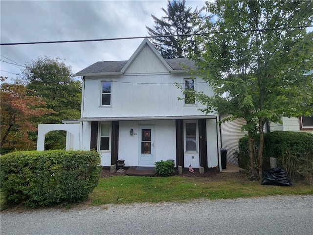 view of front facade with covered porch