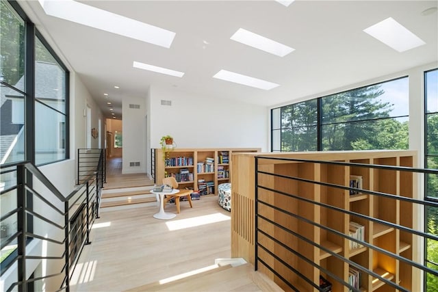 hallway featuring light hardwood / wood-style floors