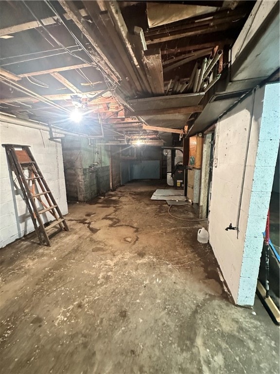 view of basement