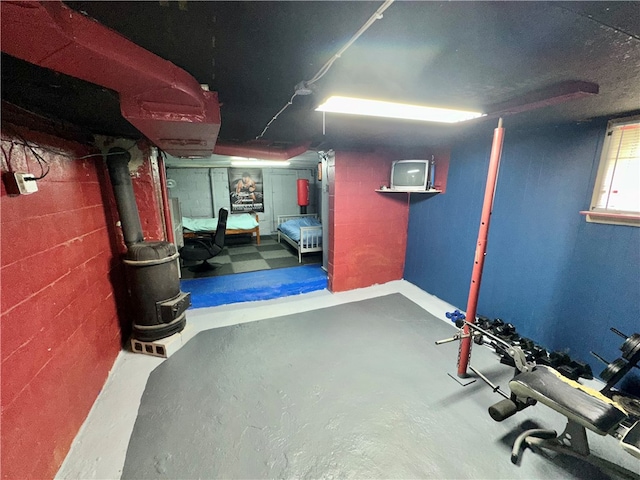 view of basement