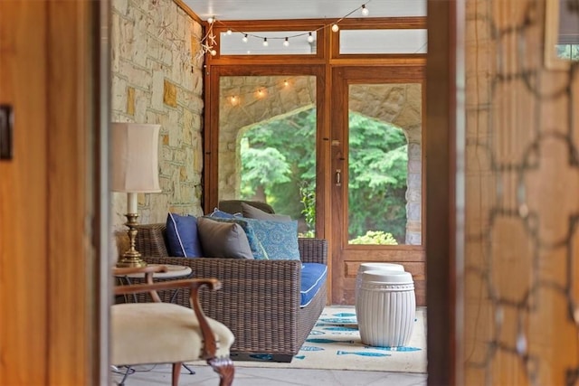 entryway featuring a wealth of natural light